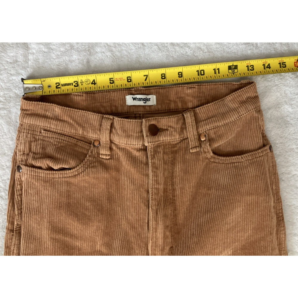 Wrangler Corduroy High Rise Flare Jeans Pants Wanderer Cowgirl Size 28W X 34L - Picture 8 of 10